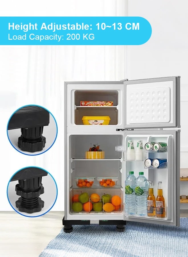 APEX Fridge Stand Universal Raised Base Adjustable Refrigerator Stands with 4 Strong Feet Washing Machine Pedestal Multi-Functional Bases for Dryer, Black - Image 3