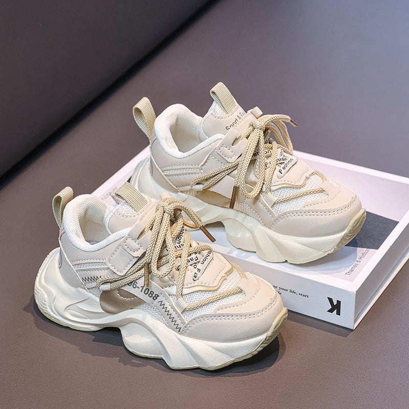 Brand Boys White Shoes Spring Men'S Sneaker Men'S Primary School Students Twist Shoes Boys Shoes - Image 3