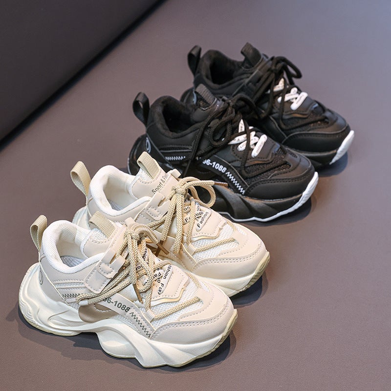 Brand Boys White Shoes Spring Men'S Sneaker Men'S Primary School Students Twist Shoes Boys Shoes - Image 2