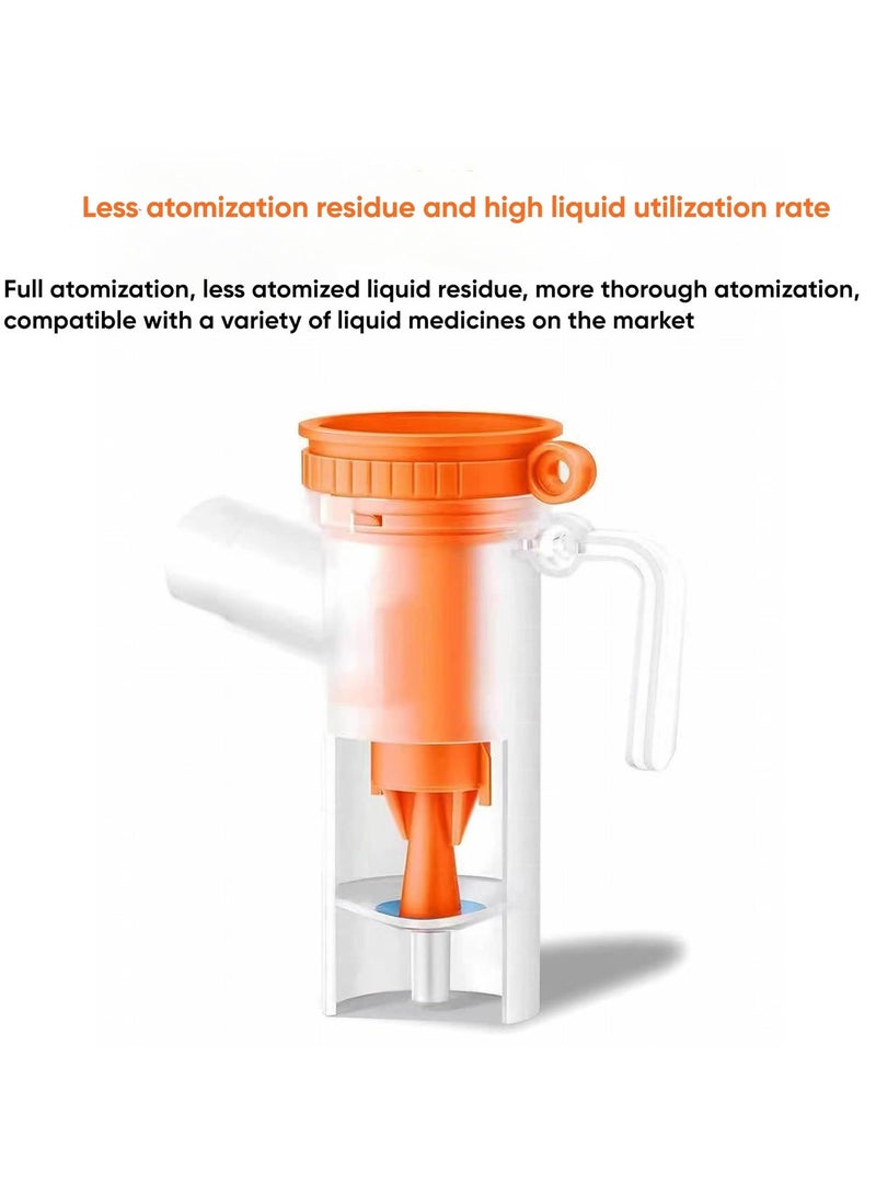 RUKYU Portable Medical Nebulizer Machine, Air Compression Atomizer with Filter, DC Power Supply, 6-8ML Capacity - Image 3