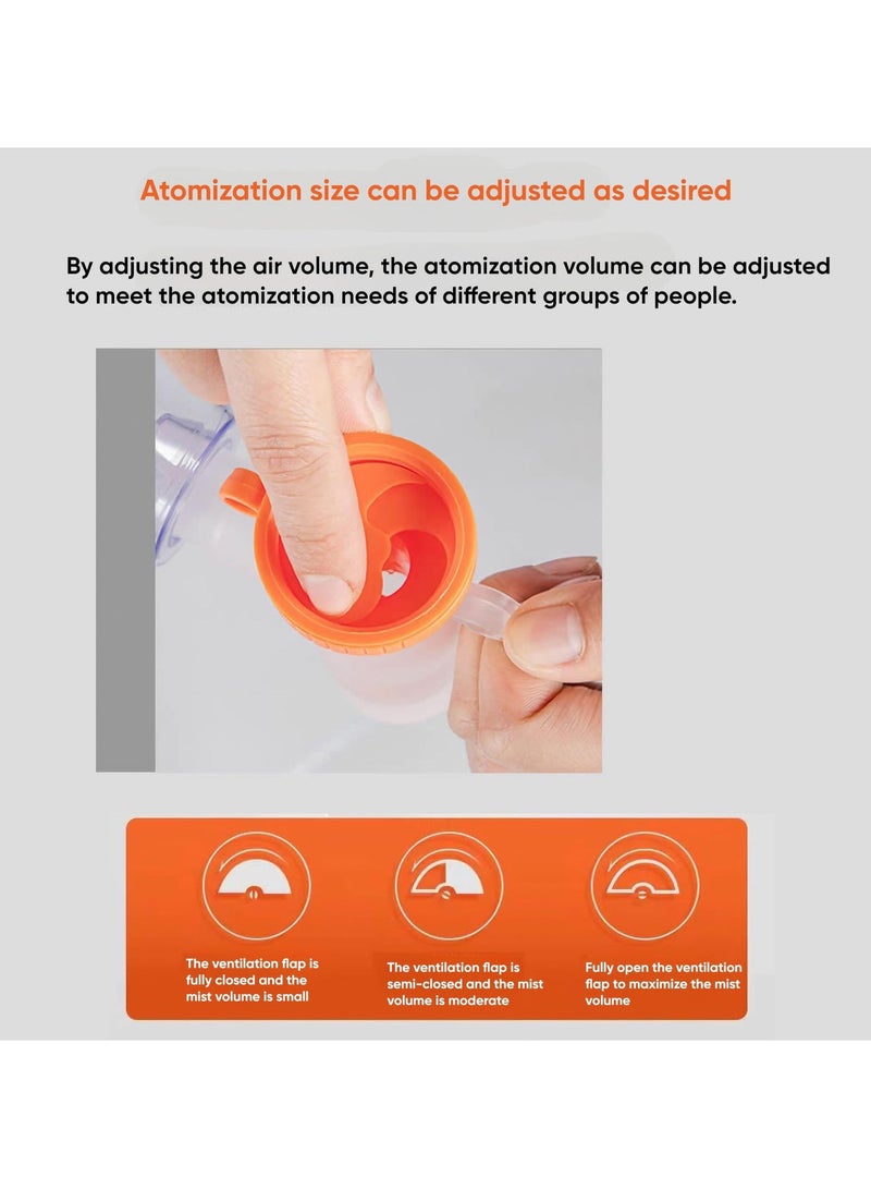 RUKYU Portable Medical Nebulizer Machine, Air Compression Atomizer with Filter, DC Power Supply, 6-8ML Capacity - Image 4