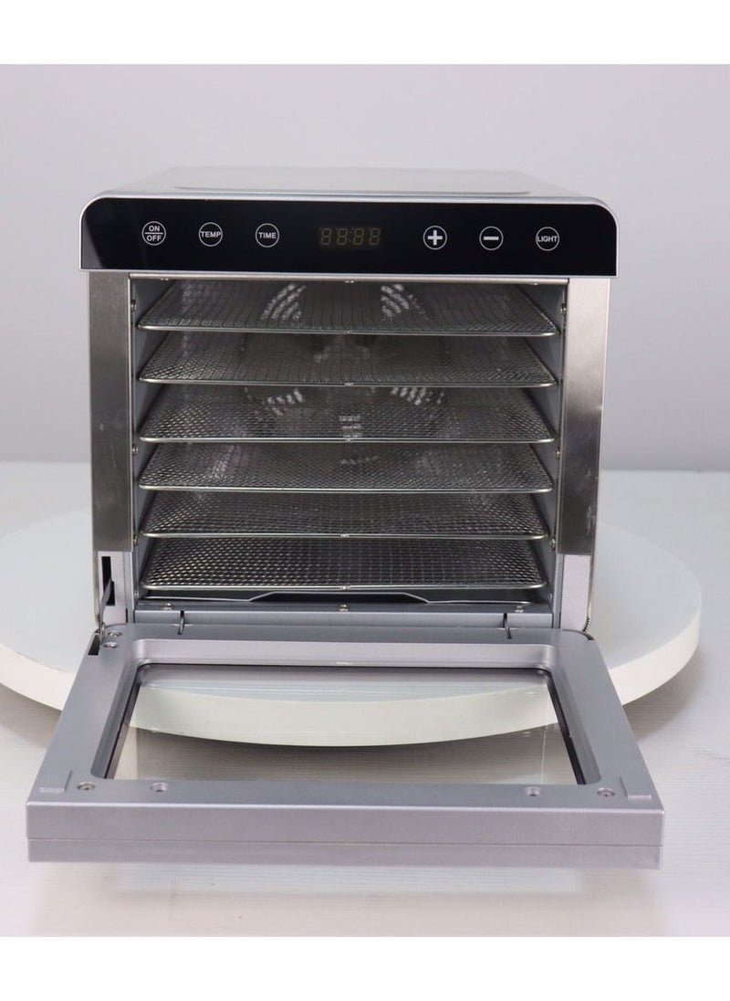 LETWOO LETWOO Food Dehydrator with 6 Trays LED Touch Control Design Adjustable Digital Temperature and Time Food Dryer Machine Meat Beef Fruit Vegetable  - Image 2