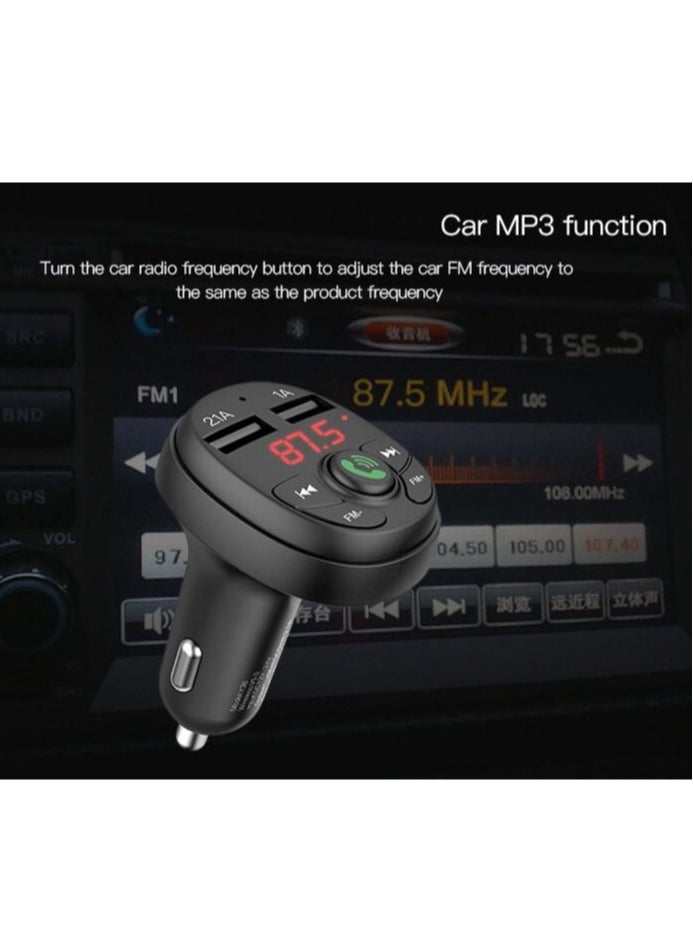 ELTRAZONE - Bluetooth Hands-free Car FM Transmitter Player With USB Charger - Image 1