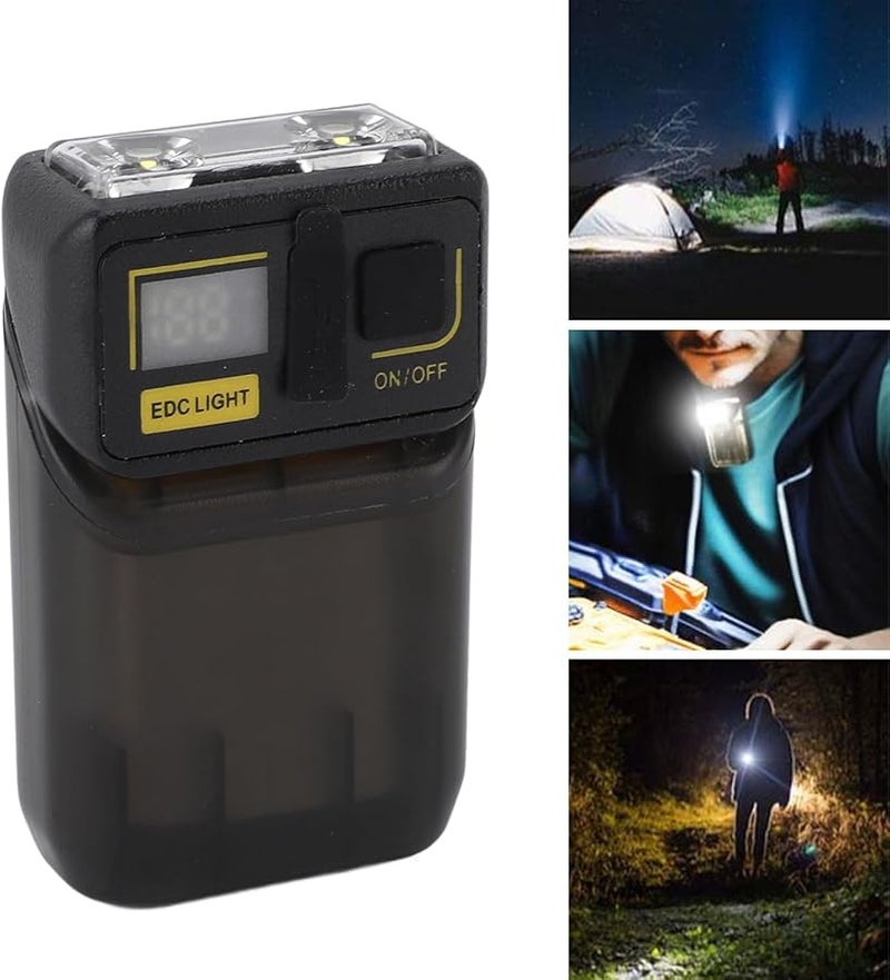 Magnetic USB Rechargeable 1000lm EDC Keychain Flashlight 6 Modes High Power Pocket Light - Image 3