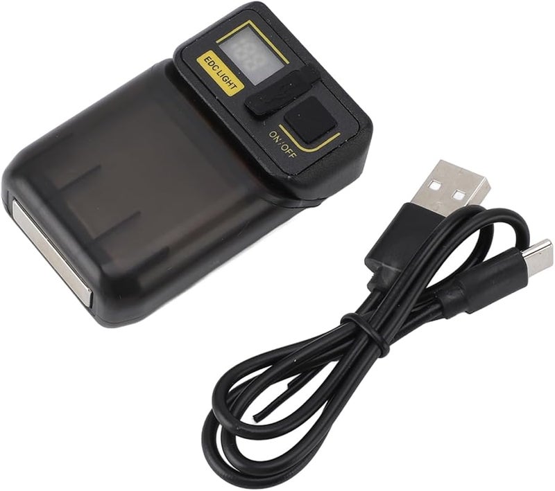 Magnetic USB Rechargeable 1000lm EDC Keychain Flashlight 6 Modes High Power Pocket Light - Image 2