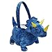 DearSun 3D Halloween Plush Basket Trick or Treat Bag Cute Triceratops Animal Halloween Candy Bucket for Decorations Party Supplies Candy Gifts Storage Blue - Image 4