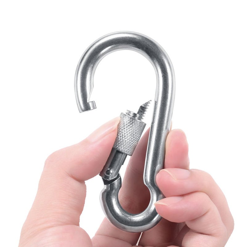 PROND Locking Carabiners, Heavy Duty Carabiner, 316 Stainless Steel Screw Lock Carabiner Hooks - Image 5