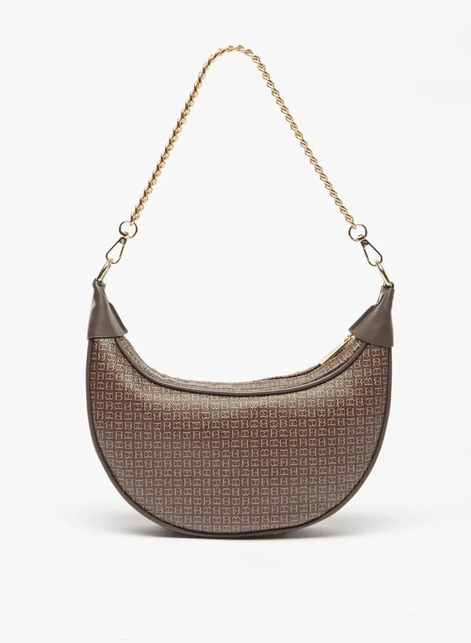 Flora Bella By Shoexpress Women Solid Hobo Bag with Detachable Strap and Zip Closure