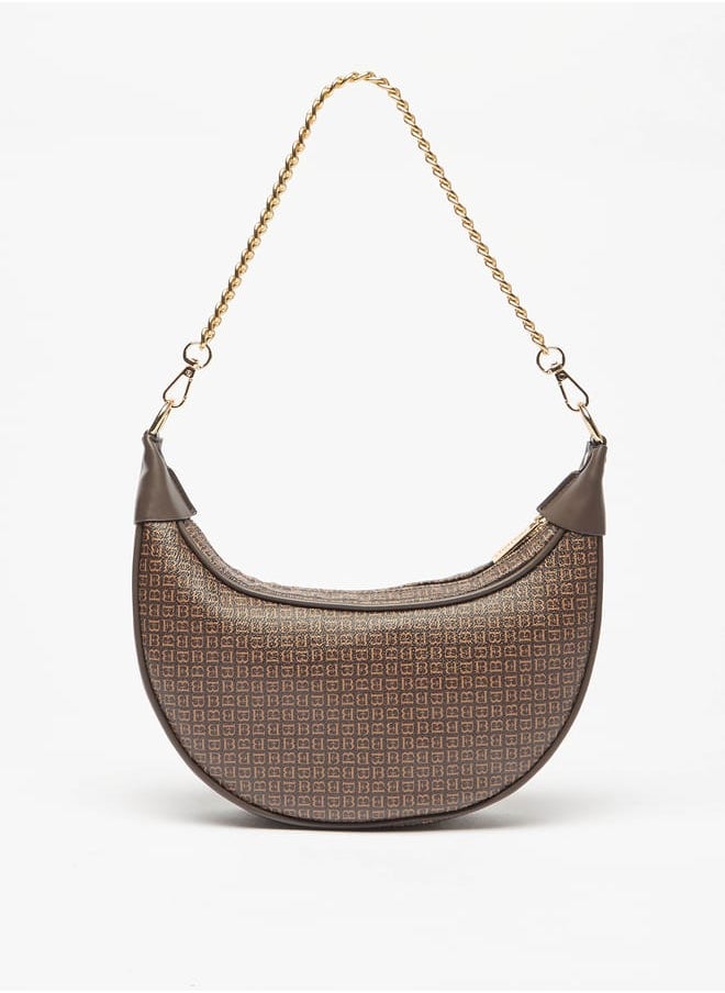 Flora Bella By Shoexpress Women Solid Hobo Bag with Detachable Strap and Zip Closure  - Image 4