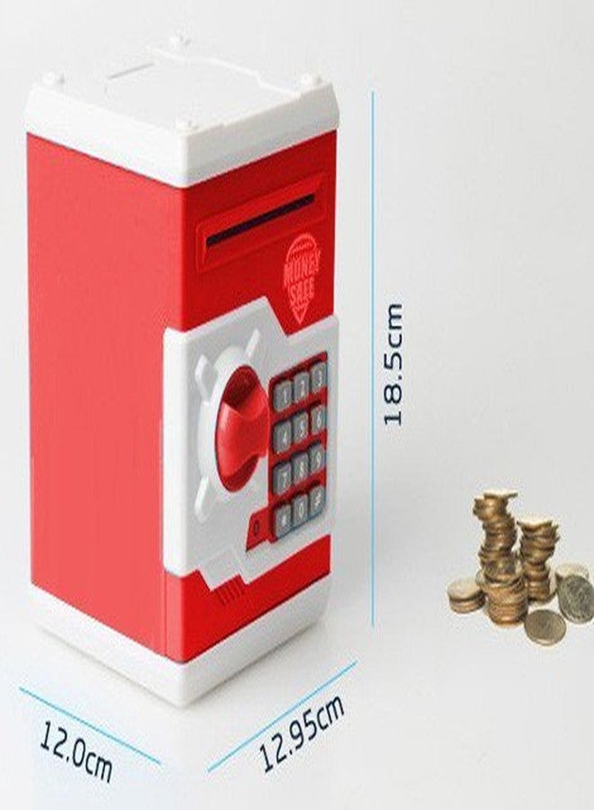 Catterpillar Mummy Please Money Safe Kids Piggy Savings Bank with Electronic Lock (Black & Red) - Image 3