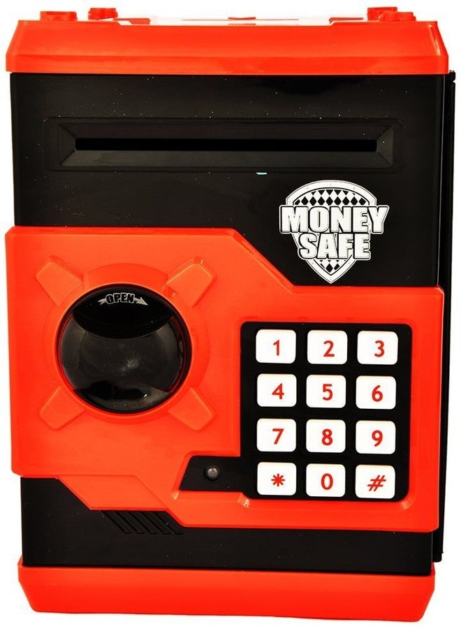 Catterpillar Mummy Please Money Safe Kids Piggy Savings Bank with Electronic Lock (Black & Red) - Image 2