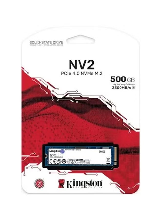 Kingston NV2 NVMe PCIe 4.0 SSD 500G M.2 2280 SNV2S/500G 500 GB  - Image 1