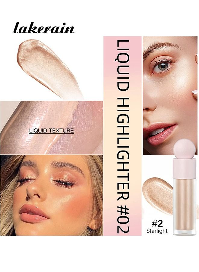 ليكرين تمييز جسم الوجه ، سائل ، لامعة في الجسم ، كل ذلك في إضاءة سائل مكياج واحد ، وميض مُرطب مضاد للماء للوجه والجسم (ضوء النجوم) - Image 4