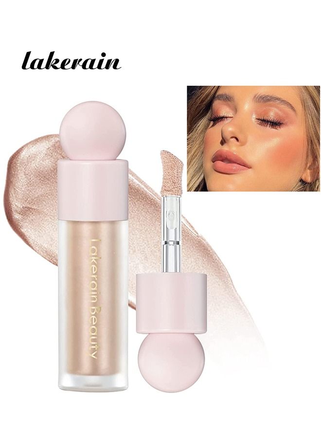 ليكرين تمييز جسم الوجه ، سائل ، لامعة في الجسم ، كل ذلك في إضاءة سائل مكياج واحد ، وميض مُرطب مضاد للماء للوجه والجسم (ضوء النجوم) - Image 1