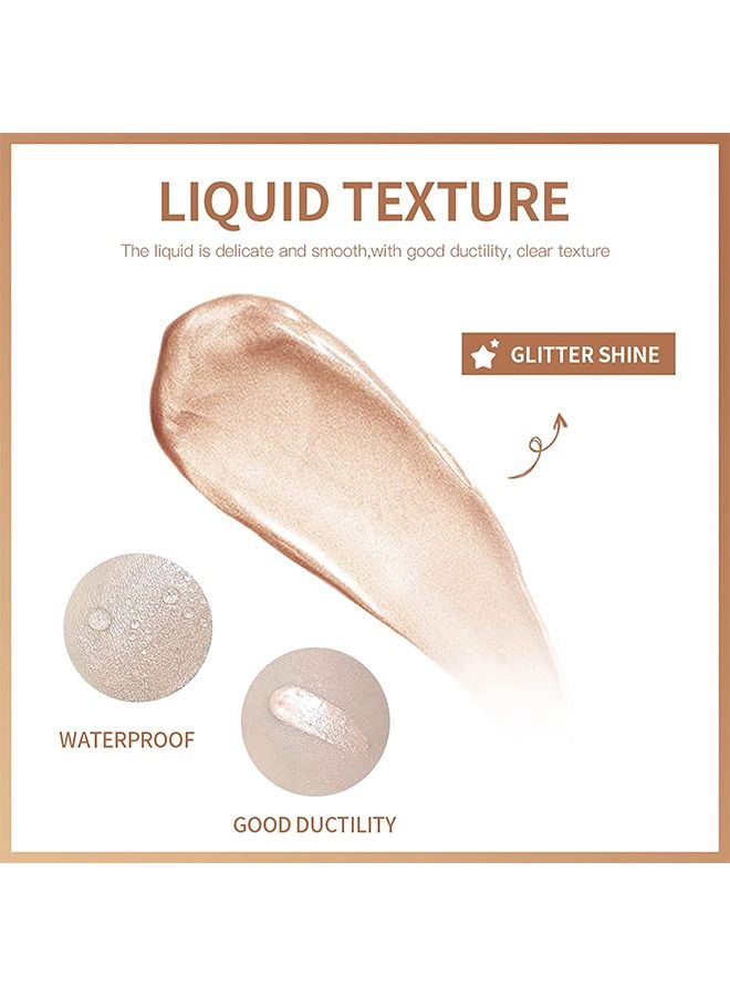 ليكرين تمييز جسم الوجه ، سائل ، لامعة في الجسم ، كل ذلك في إضاءة سائل مكياج واحد ، وميض مُرطب مضاد للماء للوجه والجسم (ضوء النجوم) - Image 3