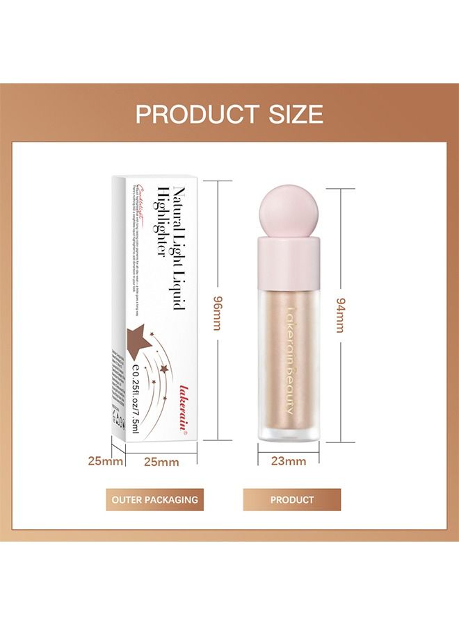 ليكرين تمييز جسم الوجه ، سائل ، لامعة في الجسم ، كل ذلك في إضاءة سائل مكياج واحد ، وميض مُرطب مضاد للماء للوجه والجسم (ضوء النجوم) - Image 5