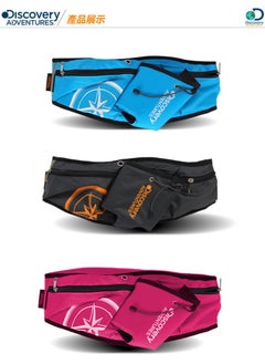 Discovery Discovery Adventures Adjustable Waist Pack, Multifunctional Travel Outdoor Waistpack, Red  - Image 2