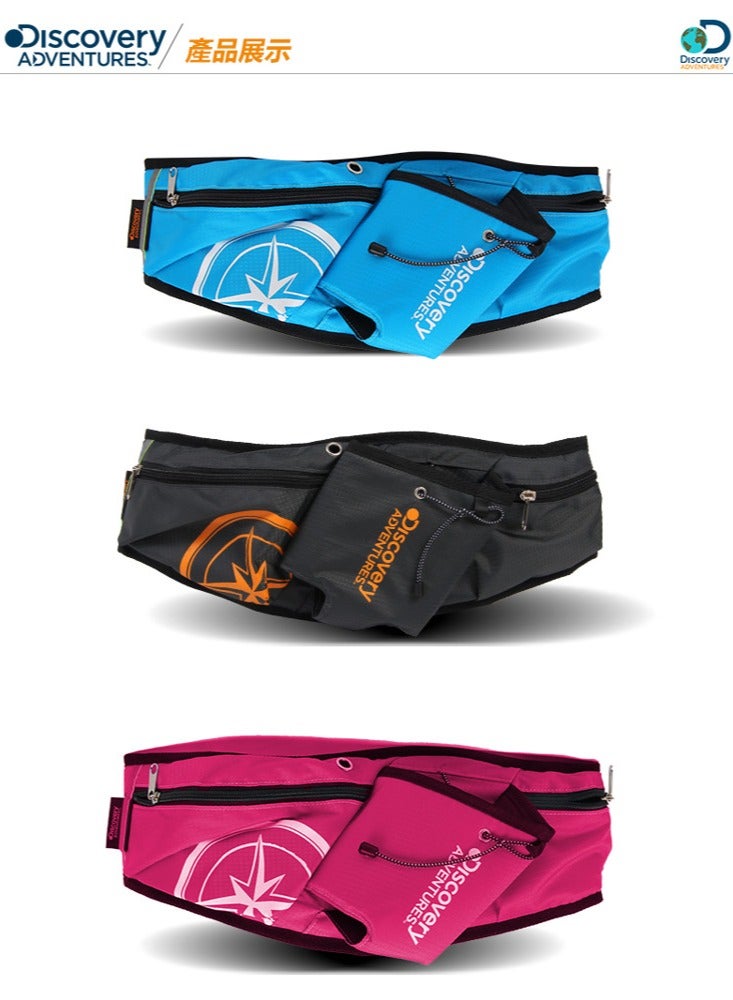 ديسكفري حقيبة خصر قابلة للتعديل، حقيبة خصر خارجية متعددة الوظائف للمال والبطاقات وجوازات السفر والعديد من الضروريات الأخرى، لون جميل وجودة ممتازة، حقيبة خصر، حقيبة سفر، حقيبة تخييم - Image 2