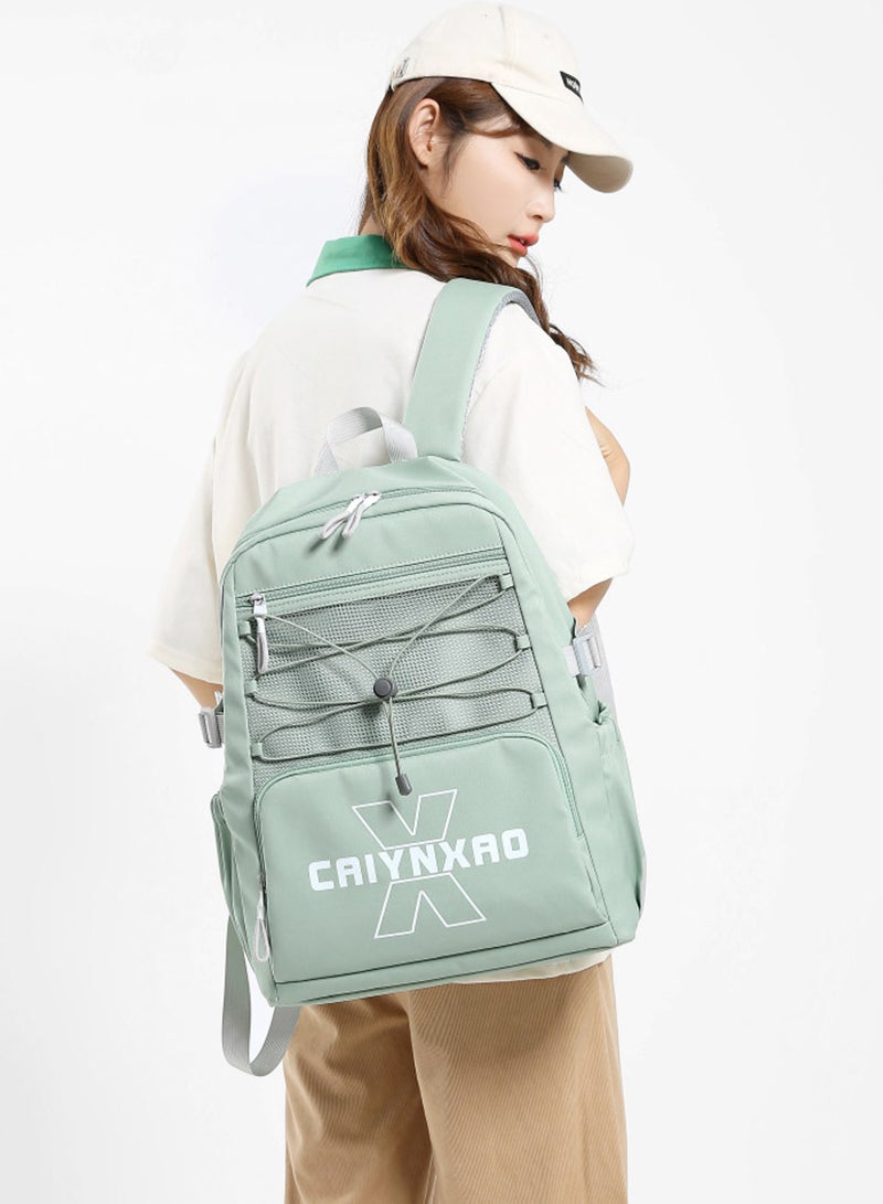 شاربدو الأخضر حقيبة تحمل على الظهر للرجال للماء اللياقة البدنية جامعة صغيرة محمولة على ظهره حقيبة السفر على ظهره حقيبة الظهر عارضة كمبيوتر محمول على ظهره المشي لمسافات طويلة - Image 4