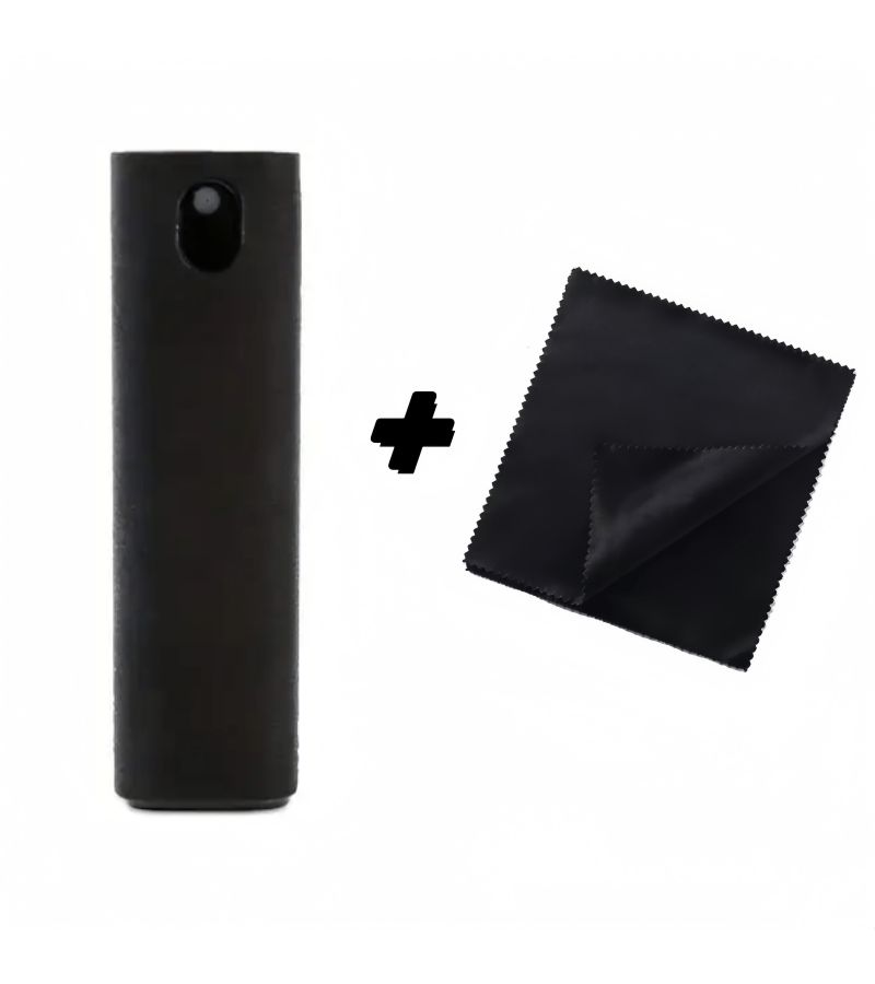 Gray Microfiber Cleaning Cloth 2 in 1 For Phones Glasses Computers Soft Wipes No Liquid Bottle - Image 3