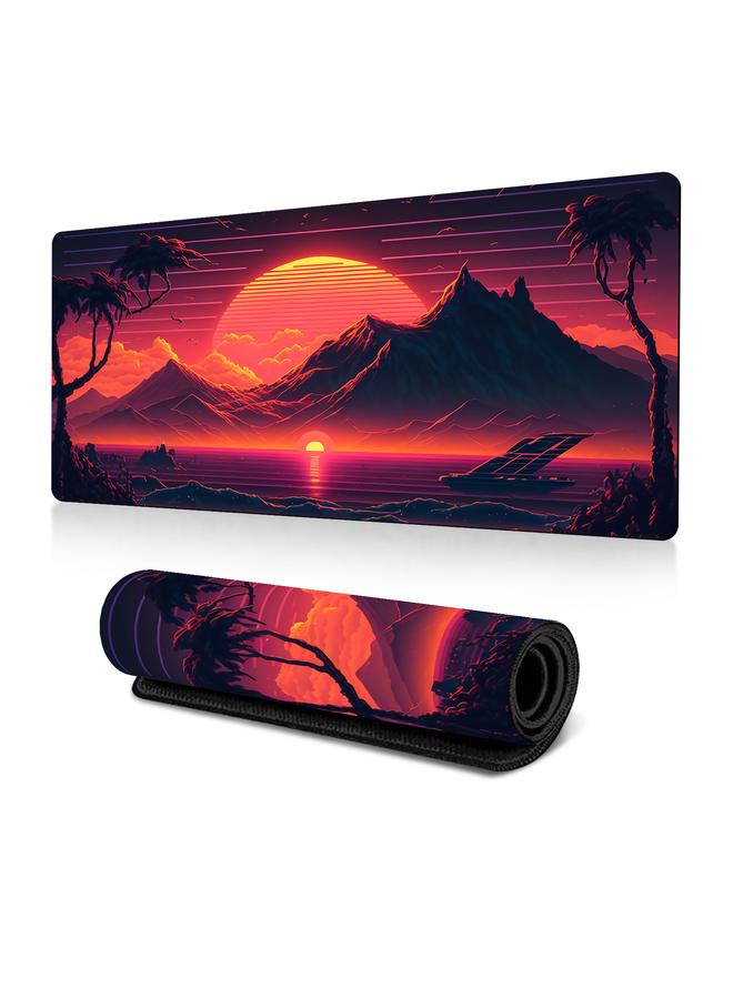 Bluejw Popular Cross-border Foreign Trade Landscape Painting Landscape Table Pad Mouse Pad Flowers And Trees Mouse Pad Large Wholesale Heat Transfer - Image 1