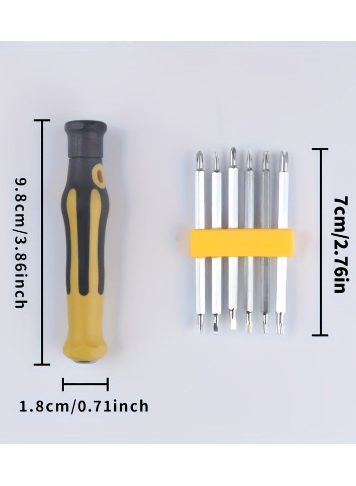 A 12-In-1 Precision Screwdriver Kit Designed for Smartphones And Tablets, Featuring Sturdy Carbon Steel Tools And Flathead Bits.  - Image 3