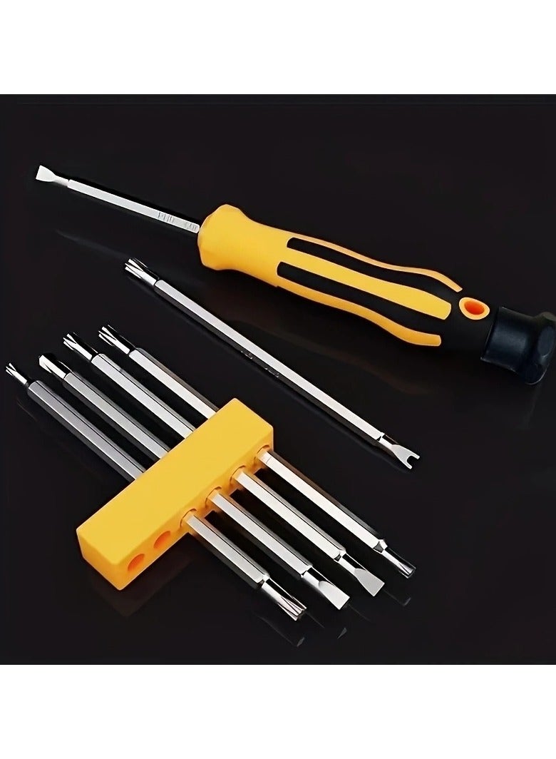 A 12-In-1 Precision Screwdriver Kit Designed for Smartphones And Tablets, Featuring Sturdy Carbon Steel Tools And Flathead Bits.  - Image 1
