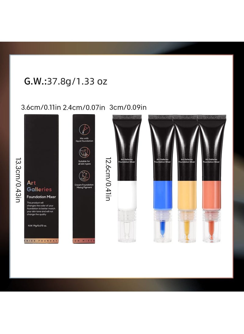 SYOSI - SYOSI White Foundation, White Pigment Mixer, Corrector Foundation Shade Adjuster, Smooth and Light, Blends Easily with Foundation Deep to Shallow, Cruelty-free - Image 1