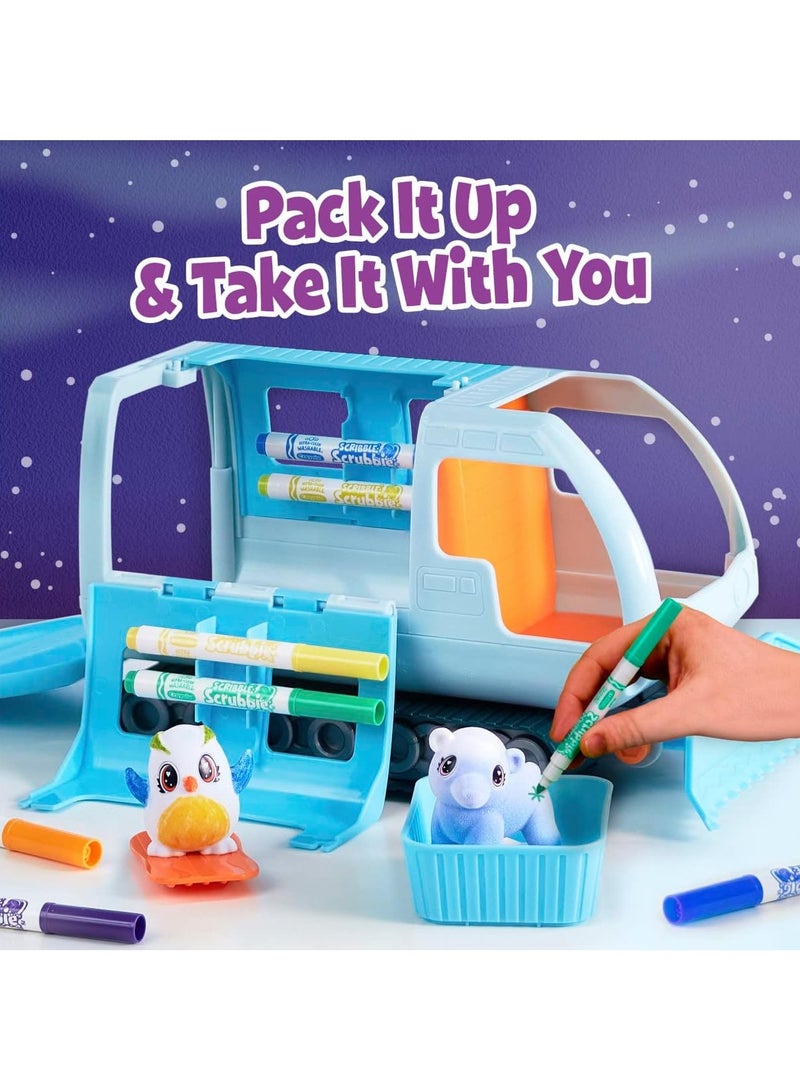 كرايولا سكريبل سكرابي بيتس أركتيك سنو إكسبلورر، لعبة تلوين وغسل مبتكرة هدية للأطفال - Image 2