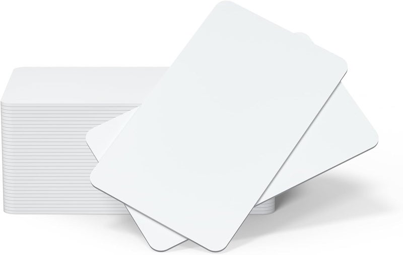 Timeskey NFC 20 قطعة بطاقات بي في سي فارغة CR80 30 مل جودة رسومية بطاقات بلاستيكية بيضاء فاخرة فارغة لبطاقات الهوية لطابعات بطاقات الهوية بالصور (حجم بطاقة الائتمان) - Image 1