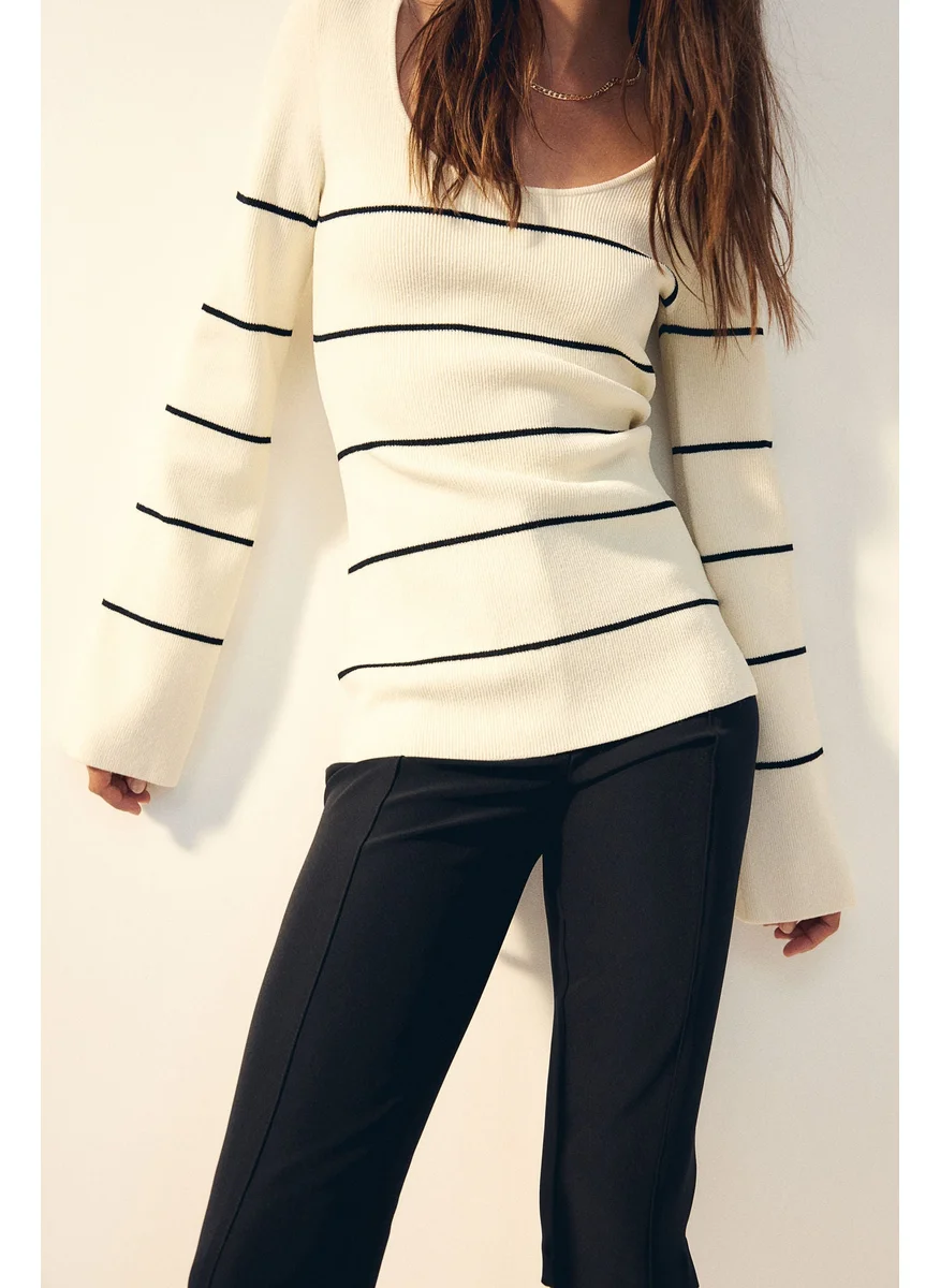 اتش اند ام Scoop-Neck Jumper
