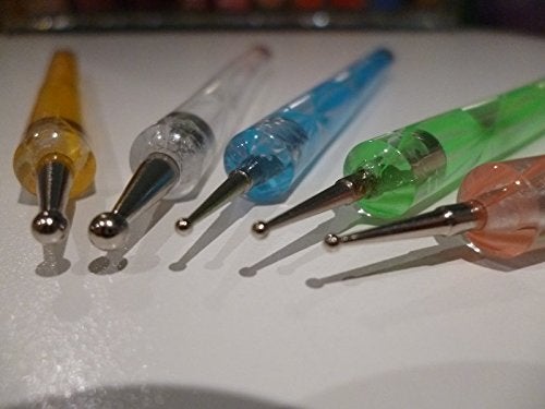 Lifestyle-You LifestyleYou 5 Pcs Nail Art Dotting Marbleizing Tool Pen for Nail Decoration Stamping Etc - Image 4