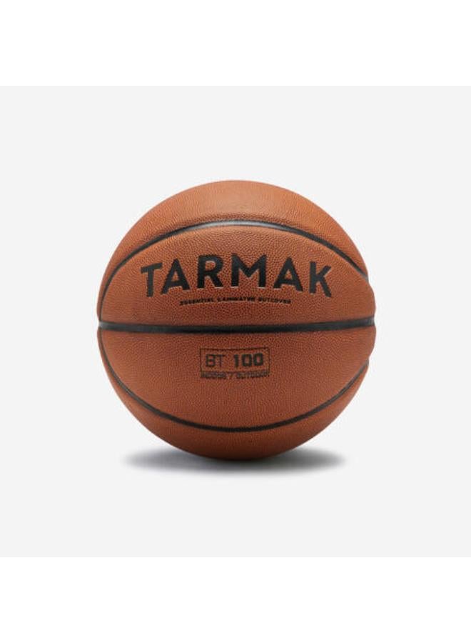 Tarmak Size 6 FIBA Basketball BT100 Touch - Brown - Image 1