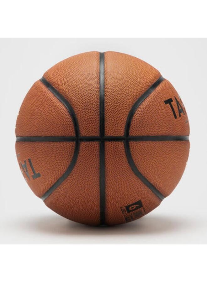 Tarmak Size 6 FIBA Basketball BT100 Touch - Brown - Image 2