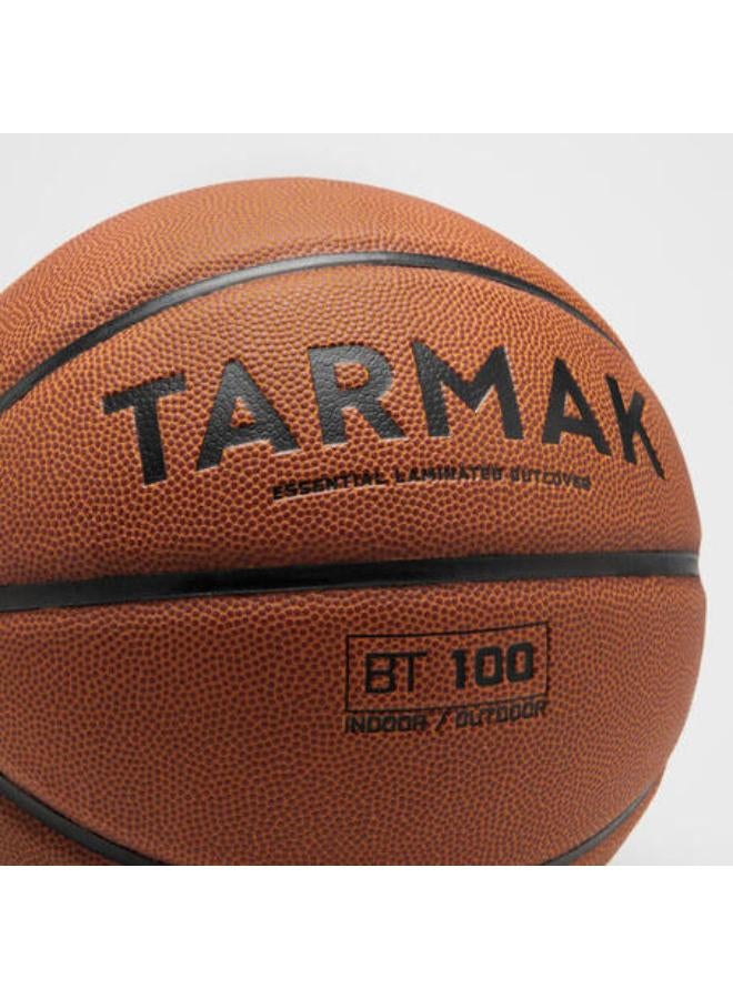 Tarmak Size 6 FIBA Basketball BT100 Touch - Brown - Image 4
