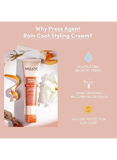 Mizani Press Agent Thermal Smoothing Raincoat Styling Cream Pink Grapefruit Juciy Mandarin With A Floral Medley Of Jasmine Rose & Freesia Ending On Notes Of Musk & Wood 5 Fl. Oz.  - Image 4