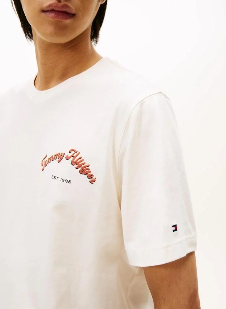 TOMMY HILFIGER  Graphic Crew Neck T-Shirt for Men | Best Price UAE