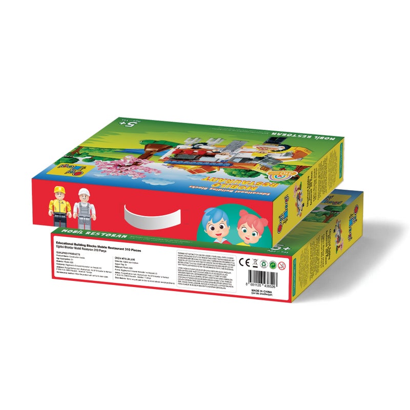 Ogi Mogi Toys Mobile Restaurant Food Truck Toys, Building Blocks, 310 Pieces Pretend Role Play Activity for Kids 5+ years, Creativity Development Toys, Gift for Boys and Girls - Image 4