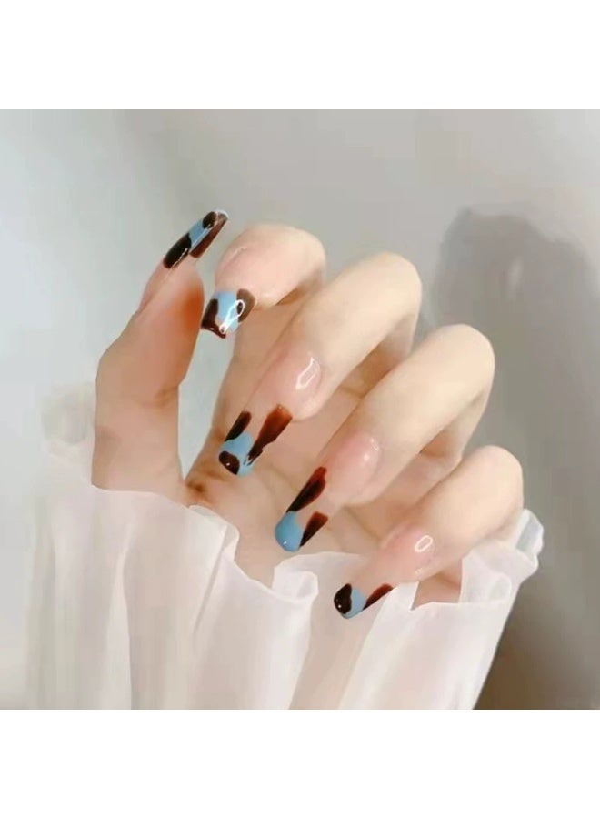 Goolsky Sea Salt Raw Chocolate Ballet Press-on Nails for Autumn Winter Fashion - Image 2