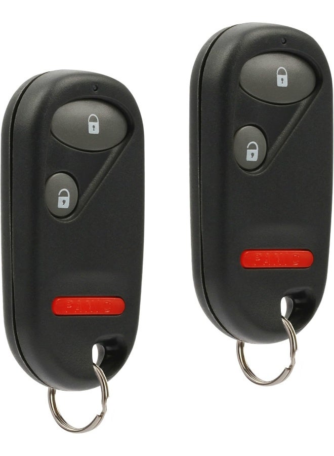 USARemote 2 Key Fob Keyless Entry Remote fits Honda Civic EX LX DX 2001 2002 2003 2004 2005 / Honda Pilot 2003 2004 2005 2006 2007 - Image 1
