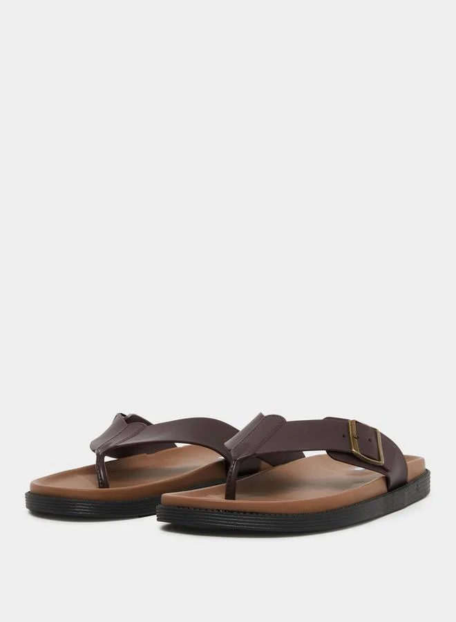 ستايلي صندل بنمط ثونغ واربطة قابلة للتعديل