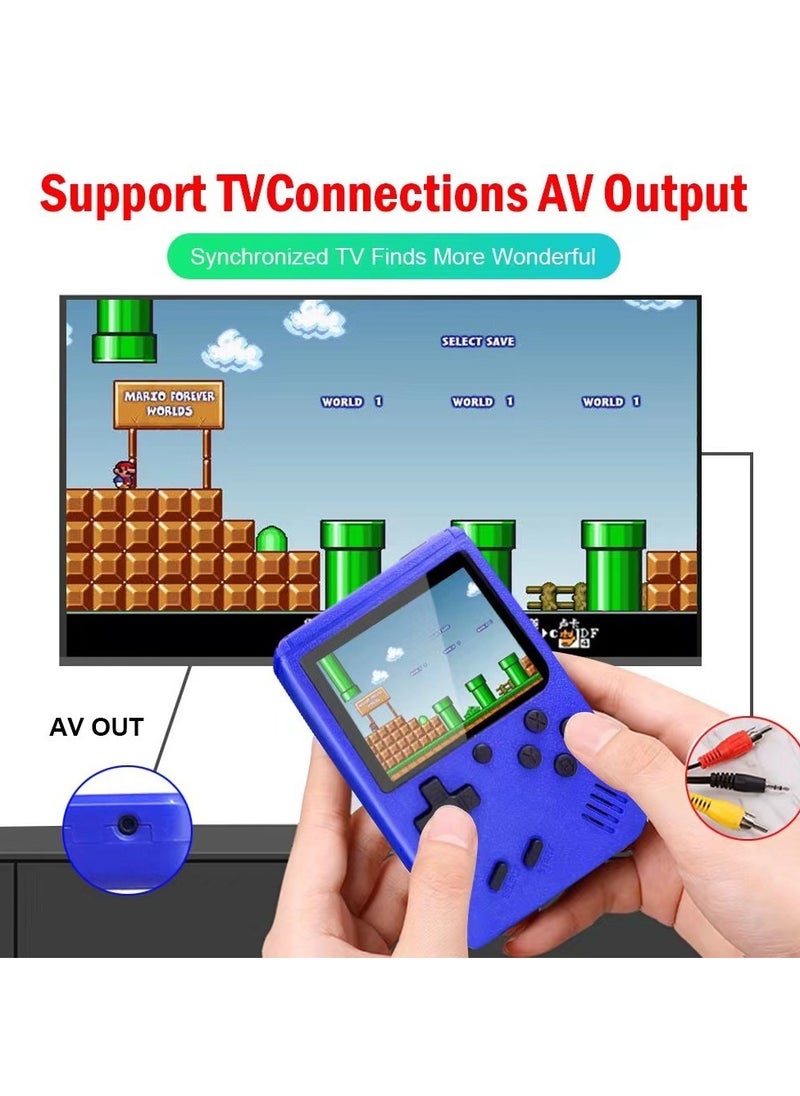Handheld Game Console, Retro Portable Game Console with 400 Classic Games, Supports Two Players,Rechargeable Battery 3-Inch Color Screen Portable FC Handheld Games, Gift forLovers Adults Kids Boys.  - Image 2