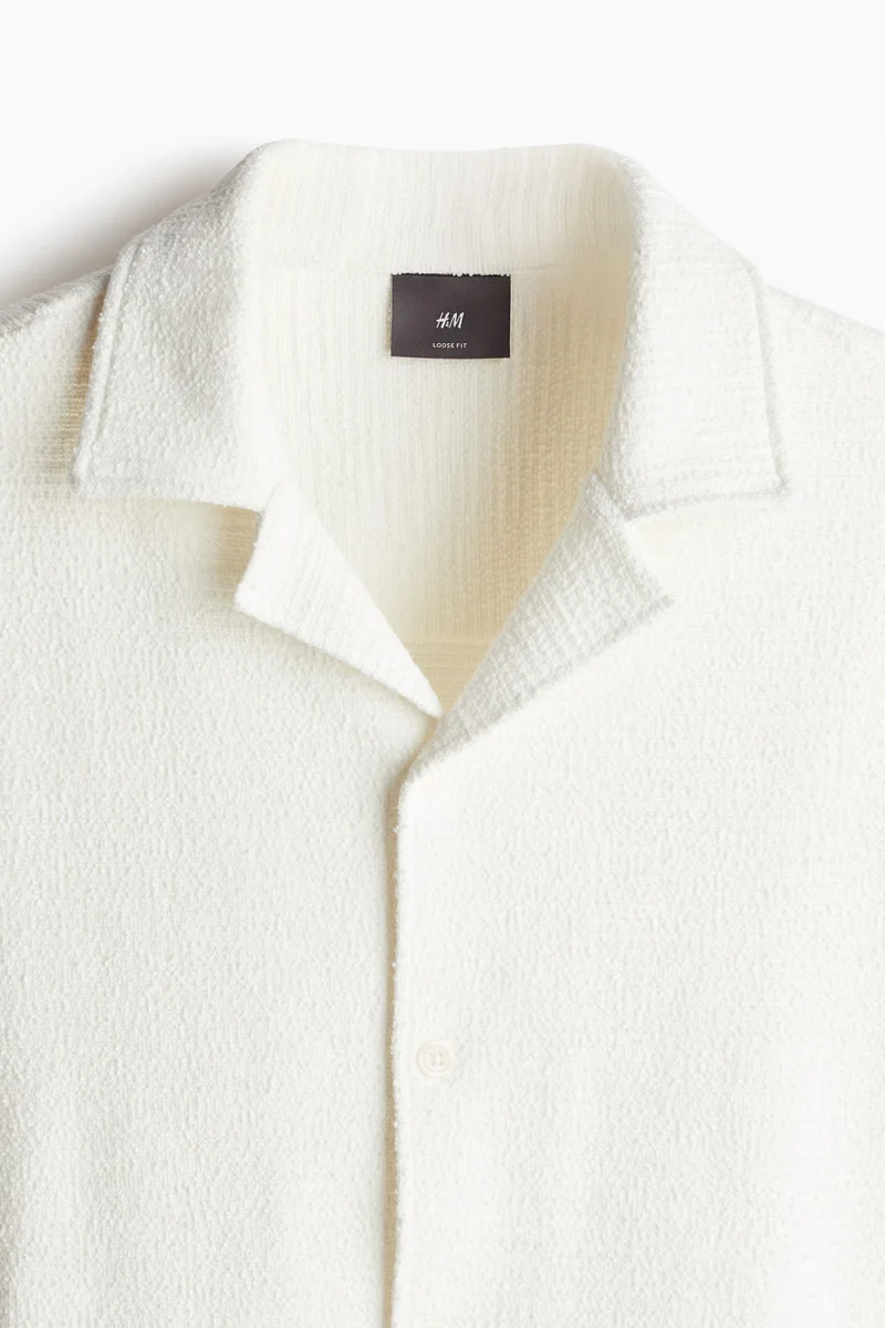 H&M Loose Fit Textured resort shirt