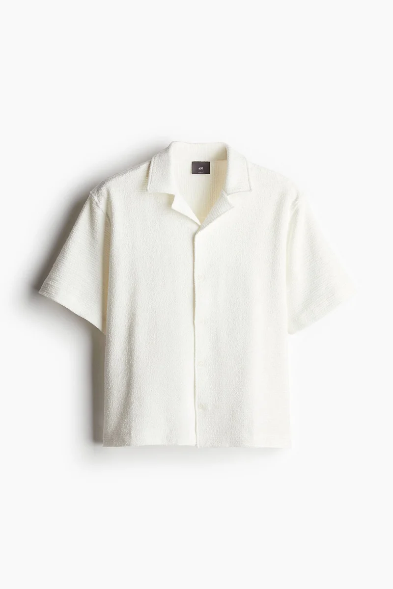 H&M Loose Fit Textured resort shirt