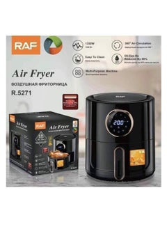 RAF Air Fryer Digital Rack, 5.5 Liter, 1350 Watt, Black - R-5271  - Image 2