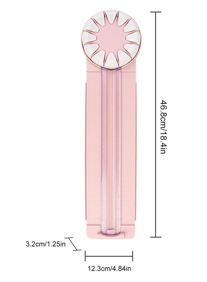 آلة قطع الورق ، 12 في 1 آلة قطع ورقة القطع متعددة الوظائف ، مجهزة بكتاب قصاصات الحجم الوردي ، بطاقة الصور ، عبوات الهدايا - Image 5
