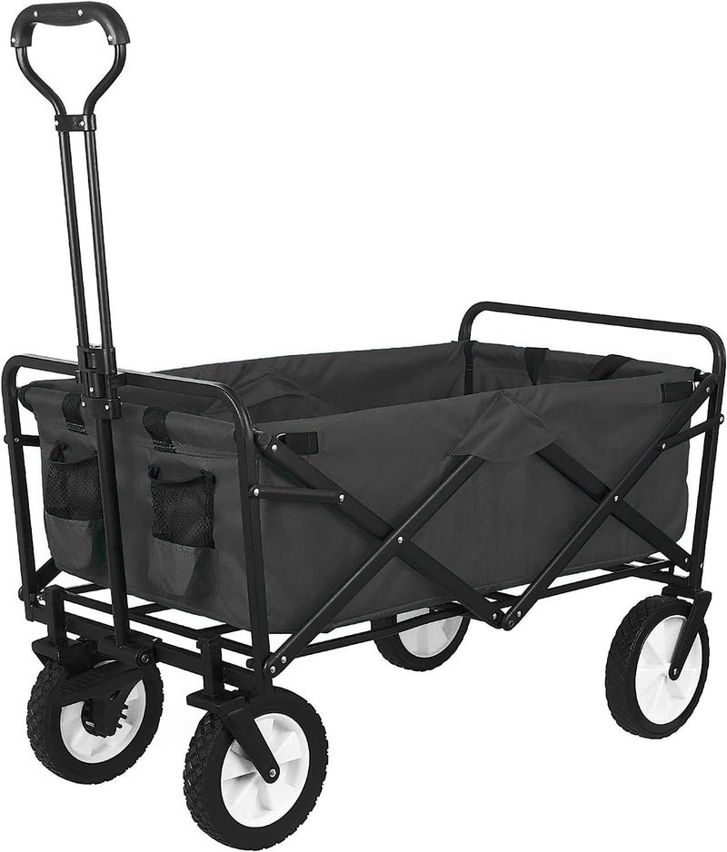 HEBEZON Mishrit Foldable Utility Wagon Cart Trolley Utility Grocery Wagon for Camping Shopping - Image 1