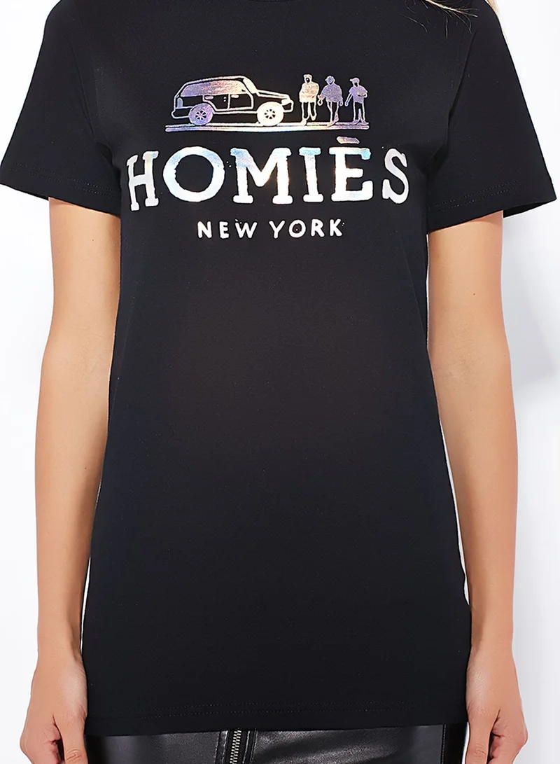 Reason Homies NY Rainbow Foil T-Shirt