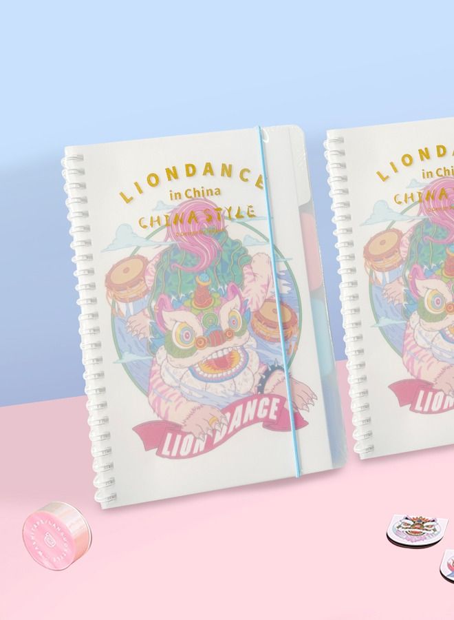 XIANGYU Hardcover School Spiral Notebook With Elastic Band And Cute Pattern  - Image 4