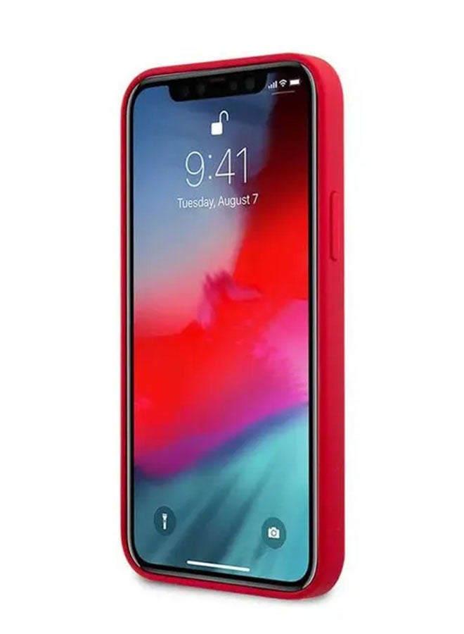 كارل لاغرفيلد جراب iPhone 12 / 12 Pro مقاس 6.1 بوصة من السيليكون السائل من Ikonik غطاء كامل الجسم / جراب بحلقة مرفوعة / تصميم رفيع / سهل التركيب / حماية من السقوط والصدمات - أحمر - Image 5